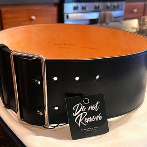 ALEXANDER MCQUEEN Leather Military Belt